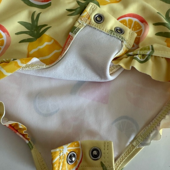 Carter's Yellow Rashguard Swimwear - Picture 4 of 8